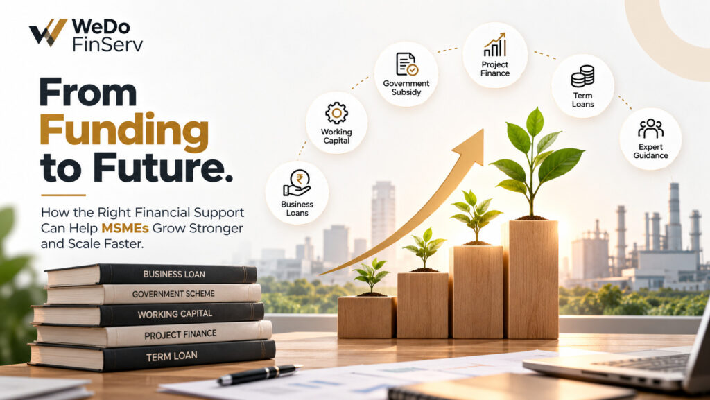 Finance consultant in Indore providing MSME funding, business loans, project finance and financial support through WeDo FinServ